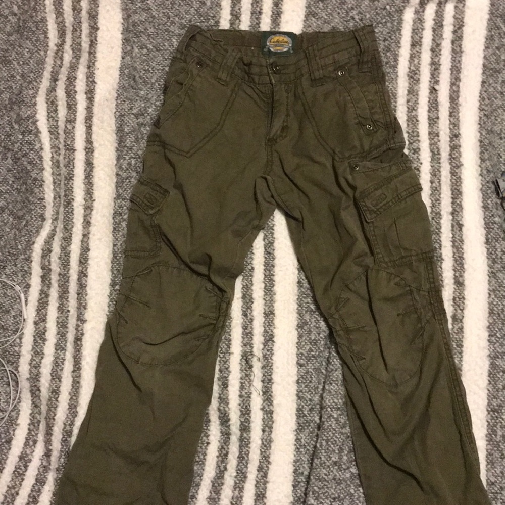 Cabelas for kids army green pant